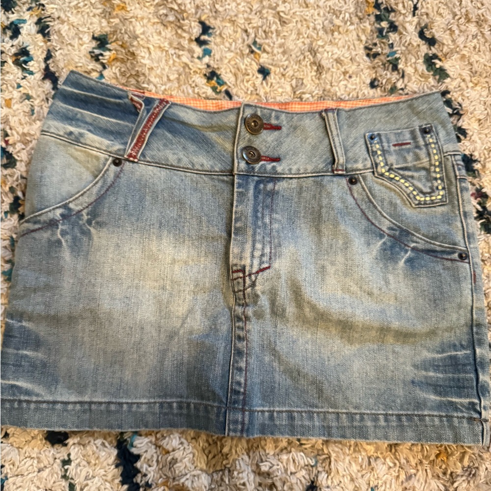 Denim Mini Skirt